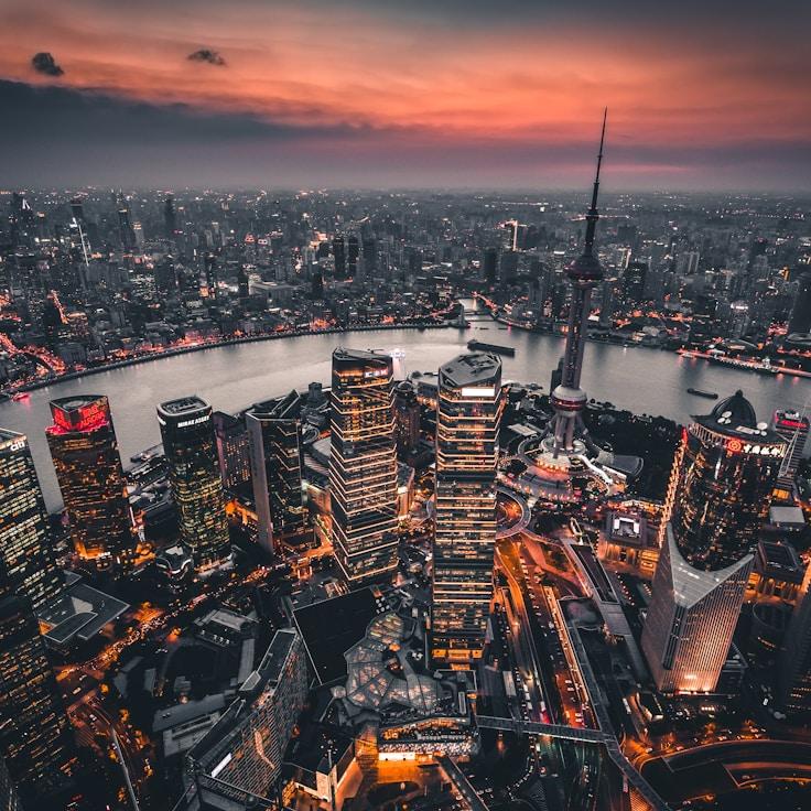 City skyline in Milan, Italy