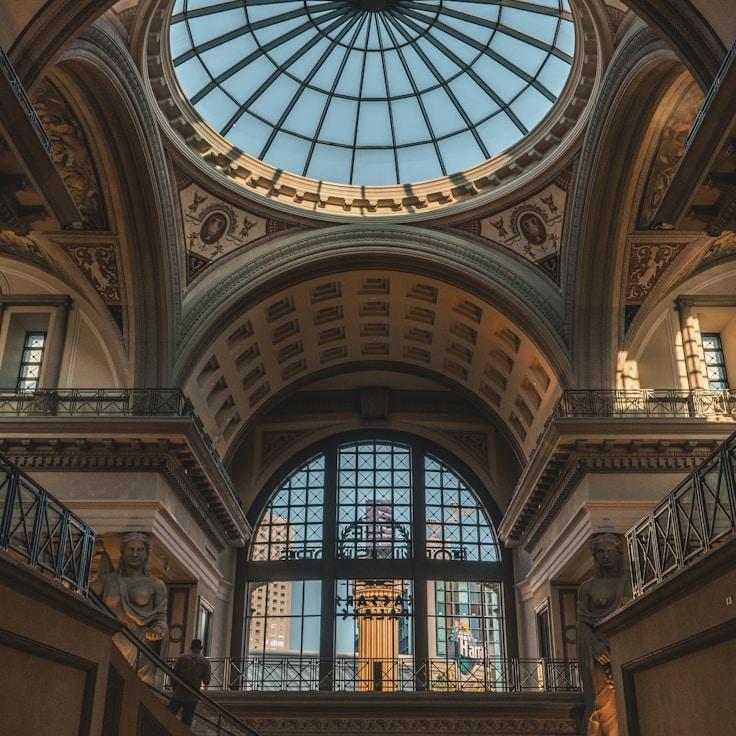 Shopping mall with wide corridors suitable for strollers